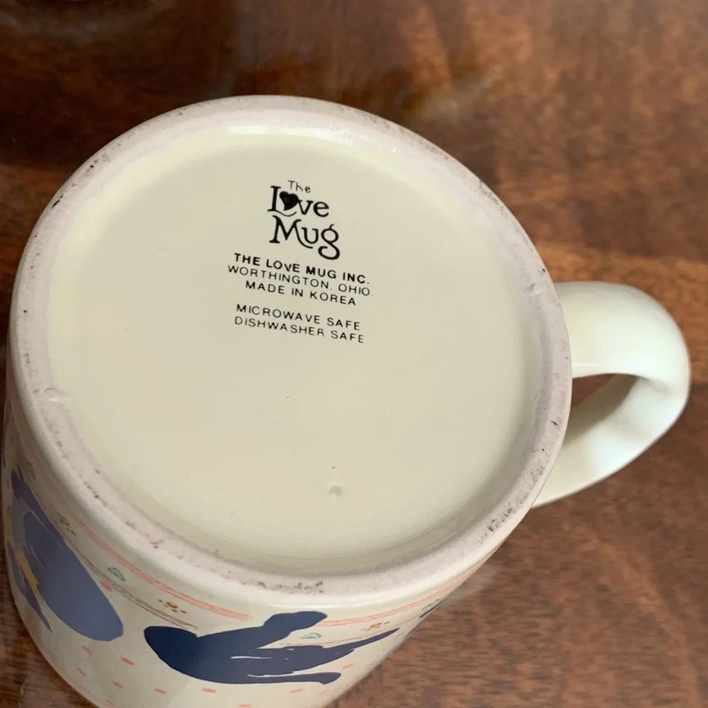 The Love Mug Coffee Cup Vtg LoveMug Inc Mom Kitty Kittens Coffee Cup Cat lover